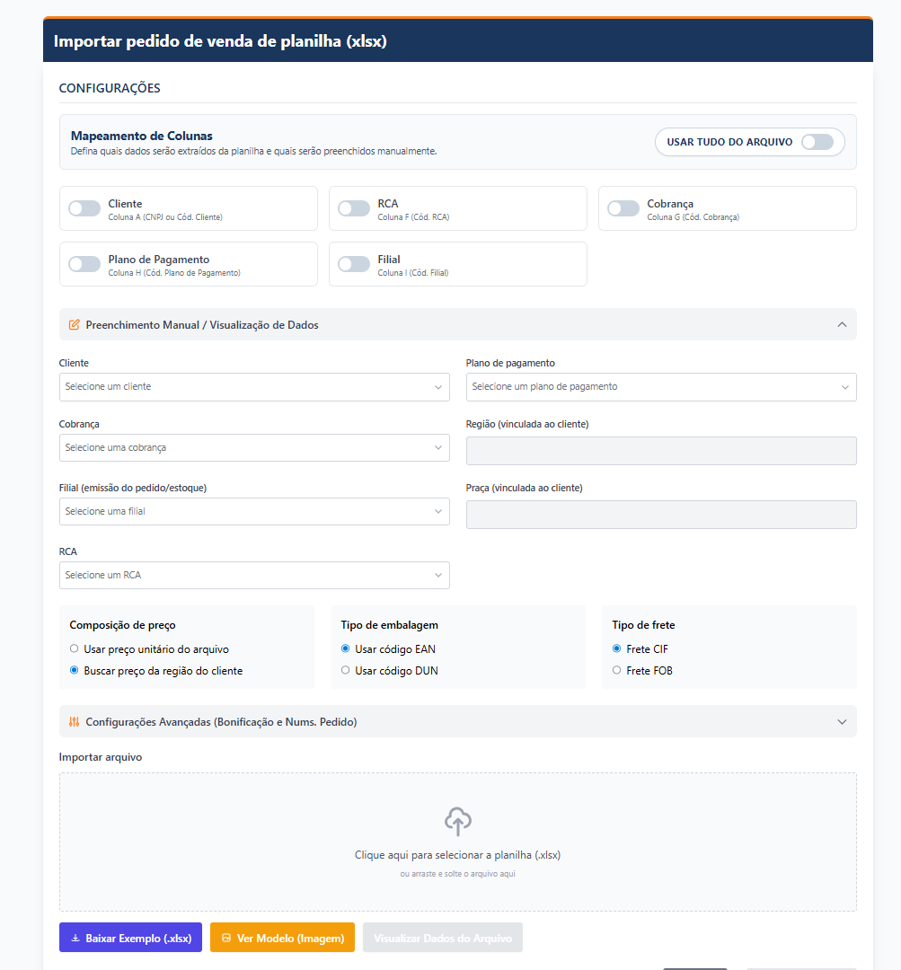 Interface Desktop WebThor